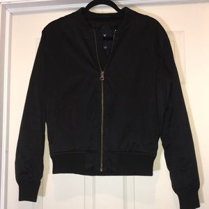 Black AMERICAN EAGLE Bomber Jacket